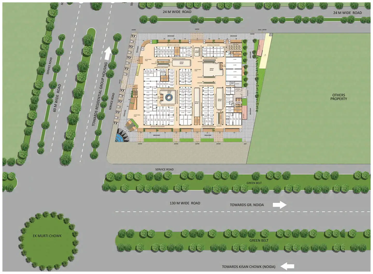 saya south x commercial property in noida